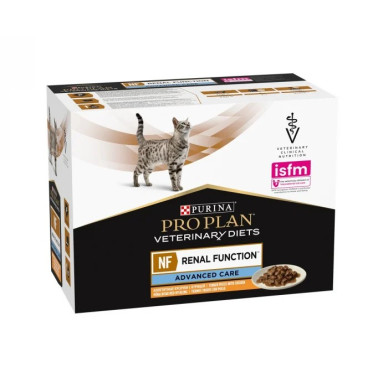 Purina Pro Plan Veterinary Diets NF Renal Function Advanced Care cu Somon – Hrană Umedă pentru Pisici cu Afecțiuni Renale – 85 g